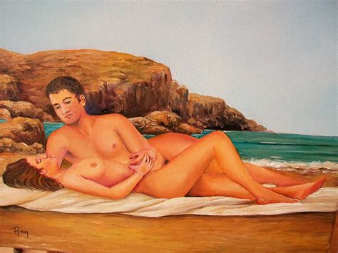 Desnudos En La Playa Rafael Rey Martinez Artelista Com