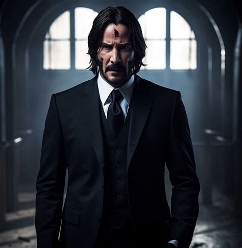Keanu Reeves As John Wick In Signature Black Suit Photonews247