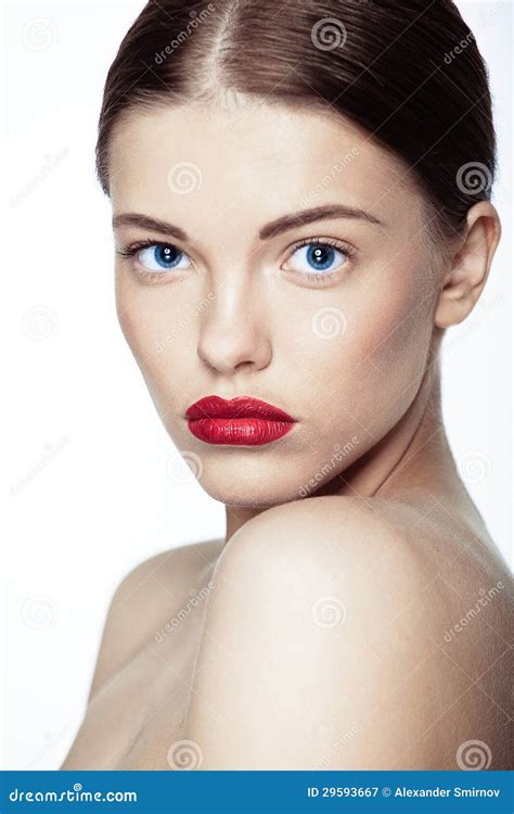 Close Up Portrait Of Caucasian Young Model Stock Image Image Of Chic Elegance 29593667