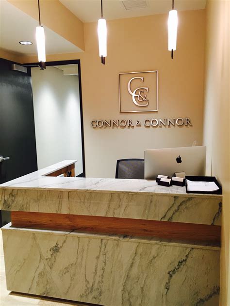 Connor and Connor Law Offices Reception Desk | Law office ...