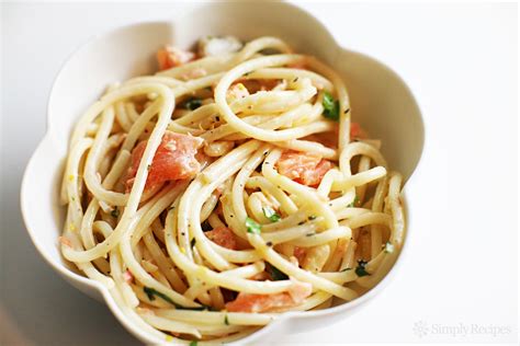 It doesn't even need cooking! Smoked Salmon Pasta Recipe | SimplyRecipes.com