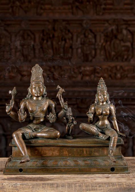 Bronze Somaskanda Shiva Parvati And Murugan 15 115b28 Hindu Gods