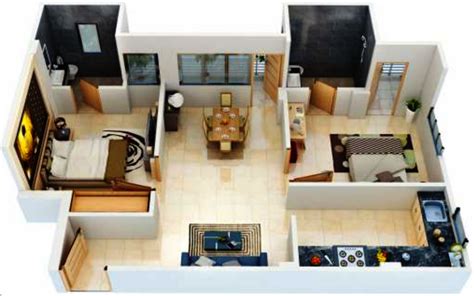 700 Sq Ft Floor Plan With Two Bedroom