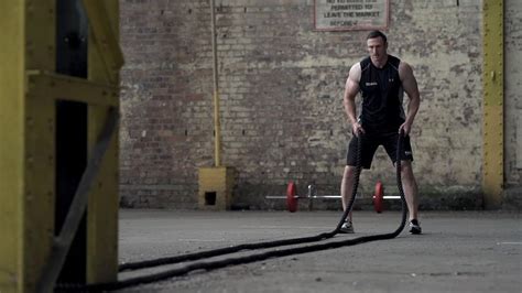 Powerhouse Fitness Ambassador Personal Trainer Gordie Adam Battle Ropes