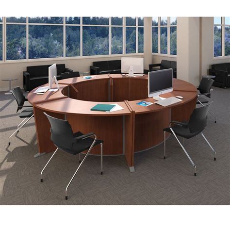 See more ideas about curved desk, writing table desk, furniture. Circular Office Desk Round Table Circular Office Desks ...