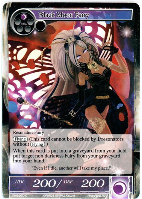 Black Moon Fairy Tms 070 C More Tcgs Force Of Will Force Of