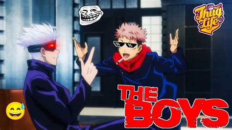 Jujutsu Kaisen Thug Life Moments Gojo And Yuji Funny Moments In Hindi