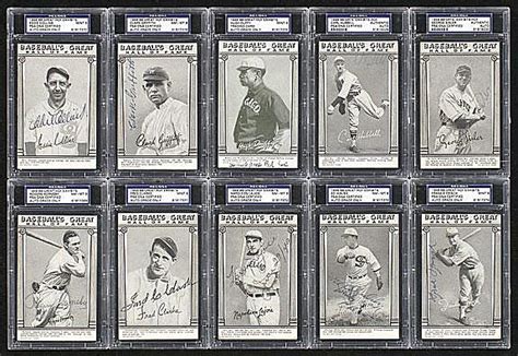 Sold Price 1948 Baseballs Great Hall Of Fame Exhibit Cards Signed Collection 10 Different