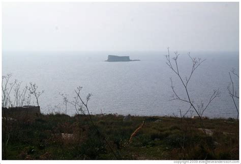 Filfla The Southernmost Islet In The Maltese Archipelago Viewed From