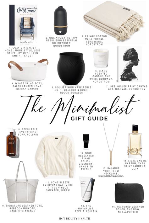 Gift Guide For The Minimalist Hot Beauty Health