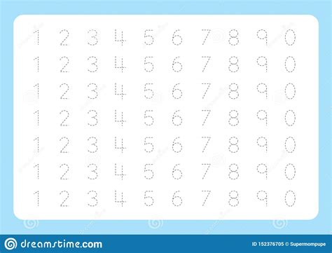 Free Handwriting Pages For Writing Numbers Learning Numbers, Numbers Tracing Worksheet For ...
