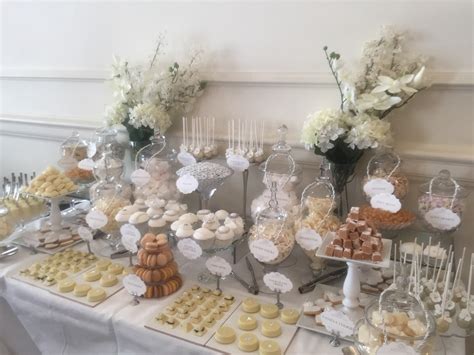 Wedding Dessert Table In White Candy Buffets L Sweetie