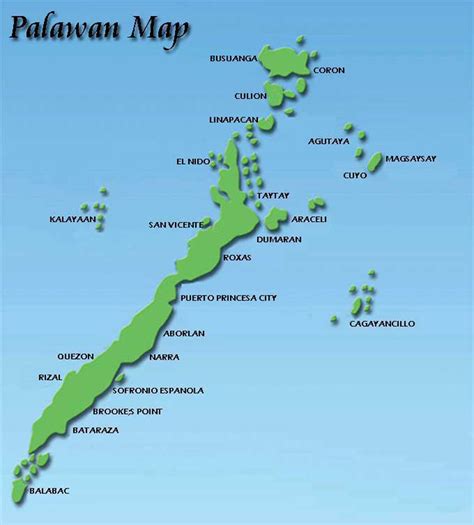 Palawan Island Map