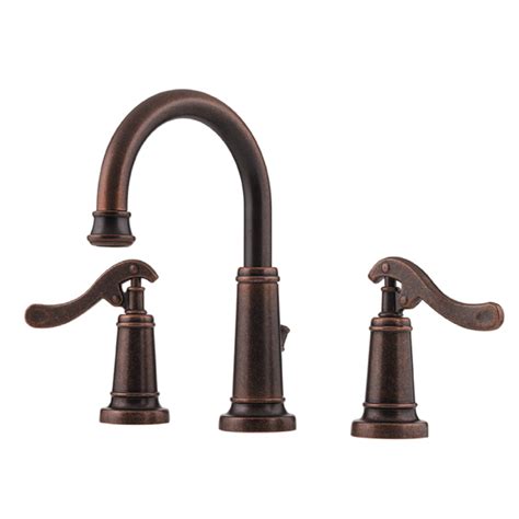 Kitchen faucets are not just chosen for functionality; Shop Pfister Ashfield Rustic Bronze 2-Handle Widespread ...