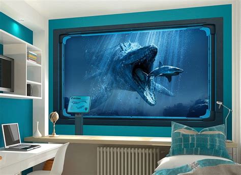 See more ideas about dinosaur room, dinosaur bedroom, jurassic park. JURASSIC WORLD AQUARIUM | Wall graphics, Wall decals, Jurassic world