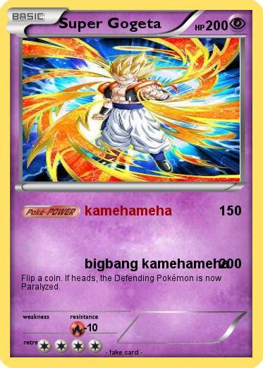 Pokémon Super Gogeta 124 124 Kamehameha My Pokemon Card
