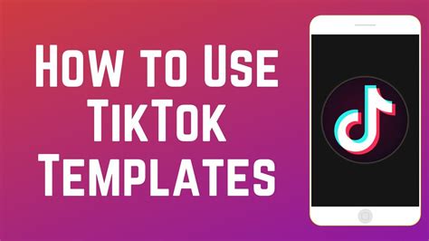 How To Use Tiktok Templates Youtube
