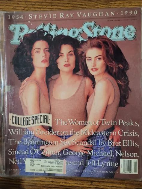Rolling Stone Magazine Oct 1990 588 Twin Peaks Cover Stevie Ray Vaughn Tribute 1000 Picclick