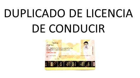 Como Sacar Duplicado De Licencia De Conducir De Manera Presencial Youtube