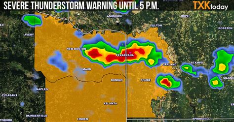 He had received a text with a severe thunderstorm warning. Severe Thunderstorm Warning Issued Until 5 p.m ...