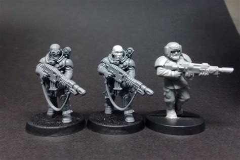 Statuesque Miniatures Space Miners I Tested A Couple Of Heads On The