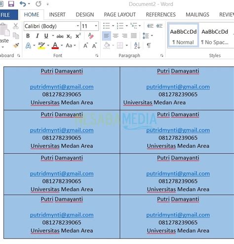 Microsoft office word 2007 merupakan sebuah program aplikasi pengolah kata (word processor) buatan microsoft corporation. 2 Cara Membuat Kartu Nama di Microsoft Word (Lengkap+Gambar)