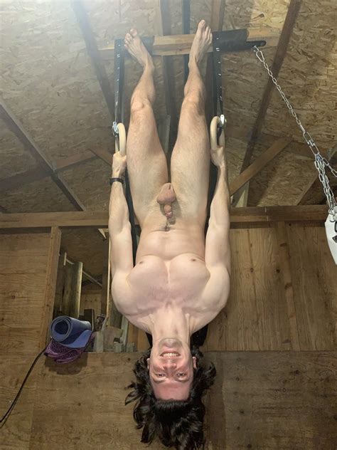 Nude Girl Hanging Upside Down Porn Photo