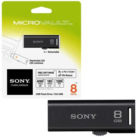 Jual Sony Flashdisk Microvault 8gb Classic Series Usb20 Black