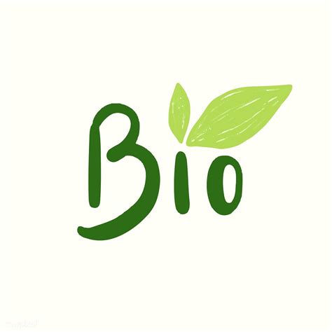The Word Bio Typography Vector Free Image By Logo