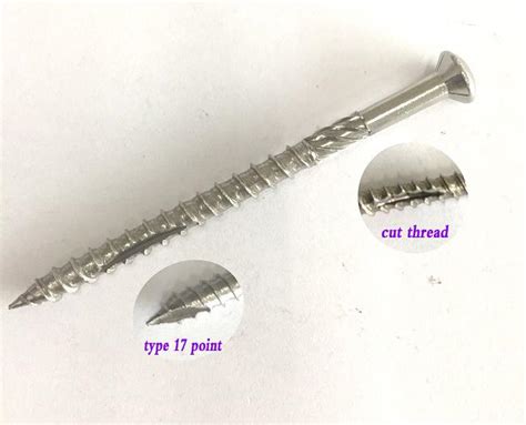 Double Thread 3 4 Inch Torx Drive Stainless Steel Deck Screws With
