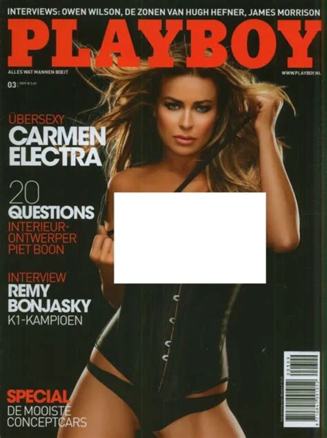 Dutch Playboy Magazine Viola Van Munster Carmen Electra Eur Picclick De