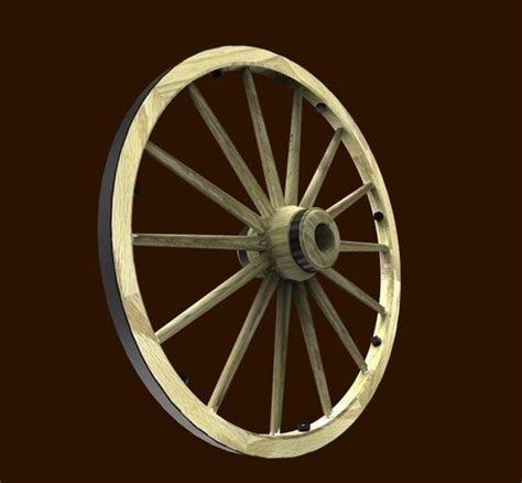 Wagon Wheel Free 3d Model Stl Dwg Iam Ipt Stp