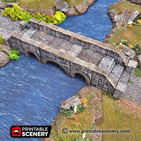 Heavy Stone Bridge Openlock Dungeon Tile Dnd Miniature Etsy
