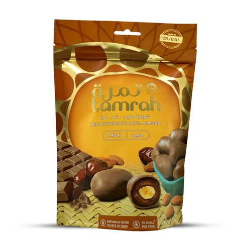 Dattes enrobées chocolat au lait Tamrah