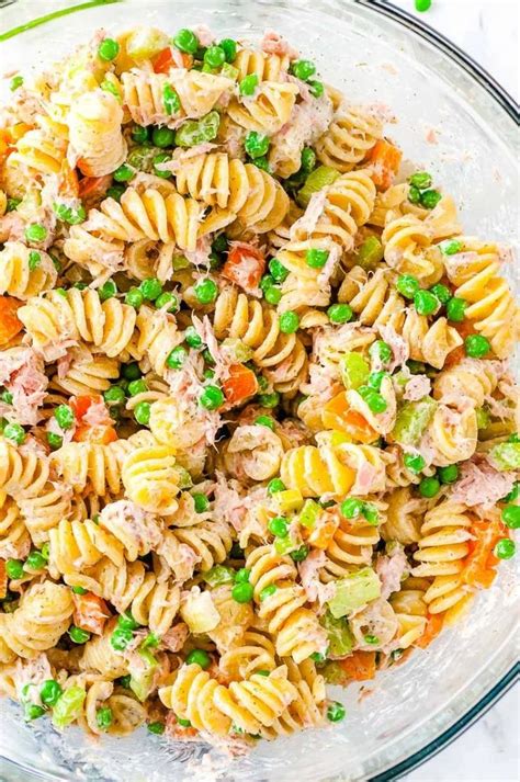 Tuna Pasta Salad Is A Tasty Side Dish For Summer Rotini Veggies And