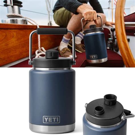Yeti Rambler Half Gallon Jug With Magcap Dock Cap Navy L
