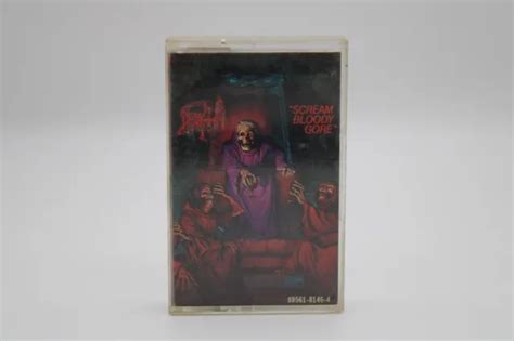 Scream Bloody Gore By Death Cassette Tape 1987 Combat Thrash Metal