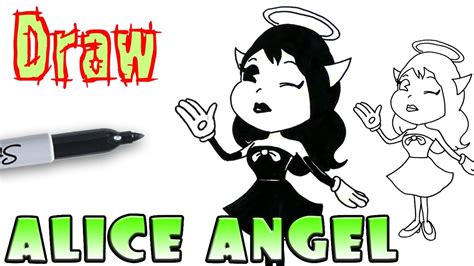 How To Draw Alice Angel Bendy And The Ink Machine Youtube