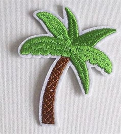 2 Iron On Embroidered Patch Palm Coconut 57x73mm Tree R019 In 2024