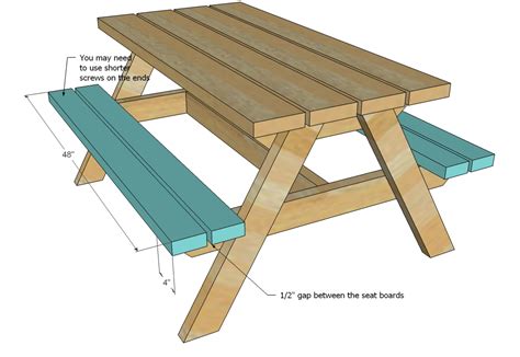 Picnic Table Drawing at GetDrawings | Free download Diy home made picnic table bench for around $12.