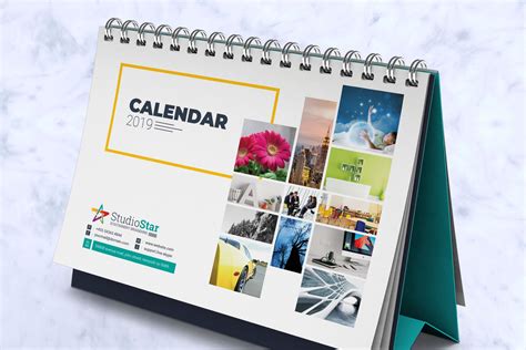 2019 Desk Table Calendar Planner Stationery Templates Creative