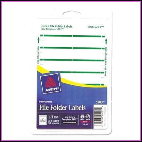 Attention, do not forget to put in the. Hanging File Folder Tabs Template Word - Template 2 ...