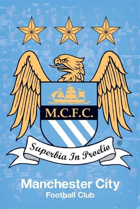 Manchester City Crest Póster Lámina Compra En Posterses