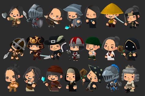 2d Sd Character Human Pack 2d 캐릭터 Unity Asset Store