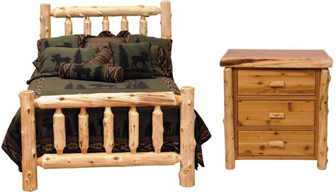 Traditional Cedar Log Bedroom Set from Fireside Lodge ...