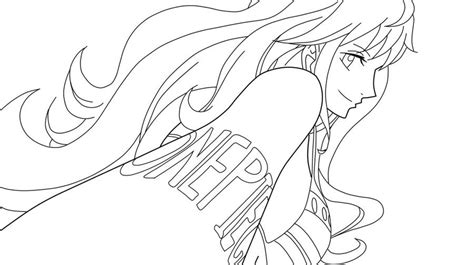 Nami_Lineart_We Go by sasusaku027 on DeviantArt