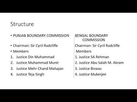 Structure And Objectives Of The Boundary Commission YouTube
