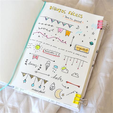 Baker ross pegatinas de espuma con diseños de princesa. Dibujos fáciles doodles para tu planner - journal | Inspiración // Bullet Journal & Planners ...