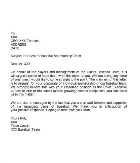 You can however give your sponsorship request a much better chance by using the sample s sponsorship letter free download for word letters sports ...