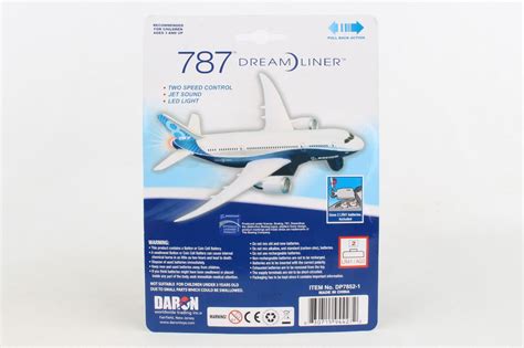 Boeing 787 Dreamliner Pullback Single Plane Toy Die Cast Airplane Co